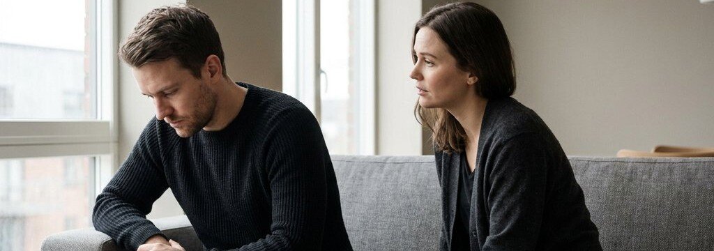 Avoidant man in a relationship