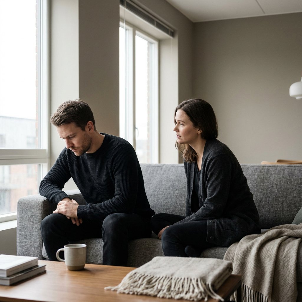 Avoidant man in a relationship